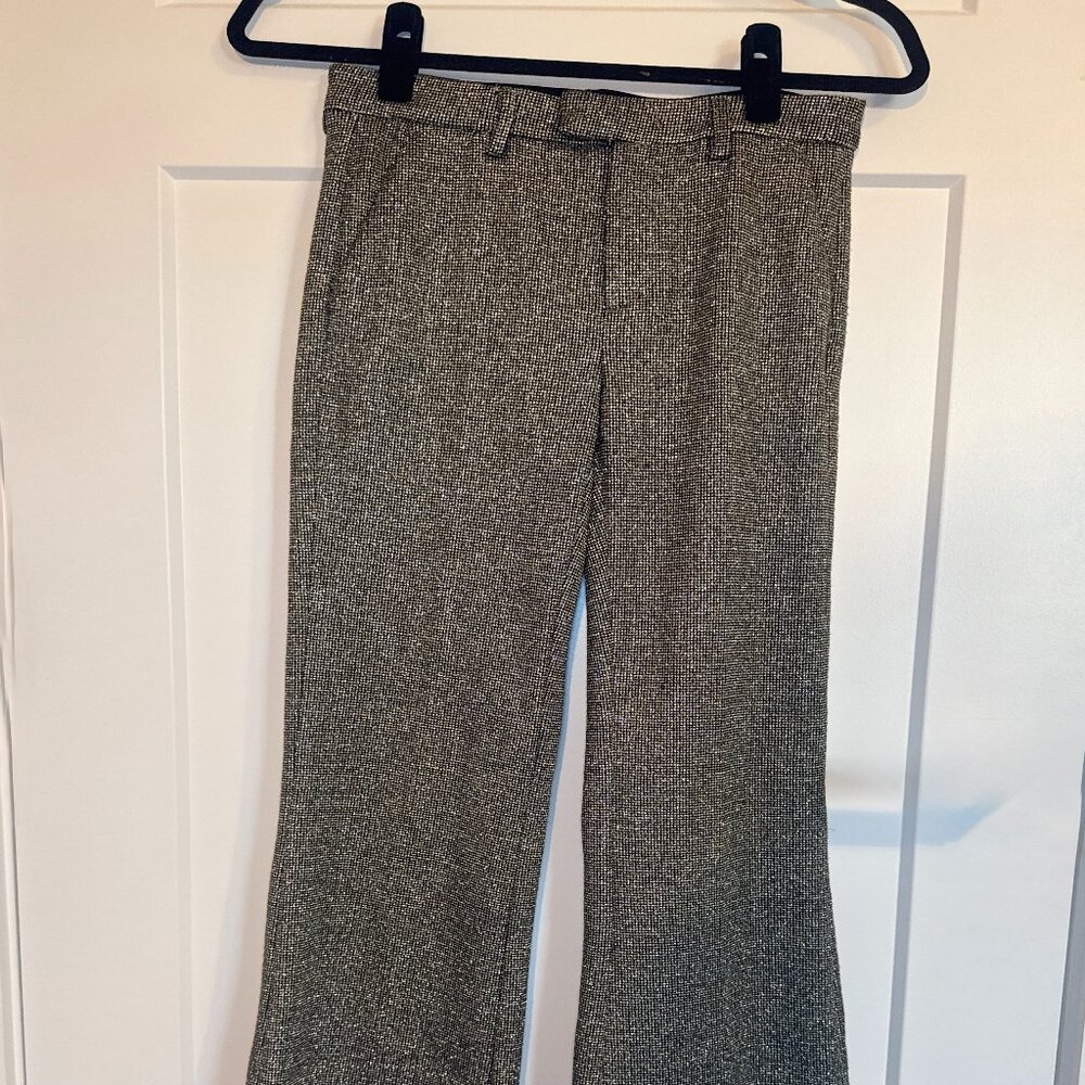 MAC The Studio Metallic Tweed Straight-Leg Trousers | Size 2